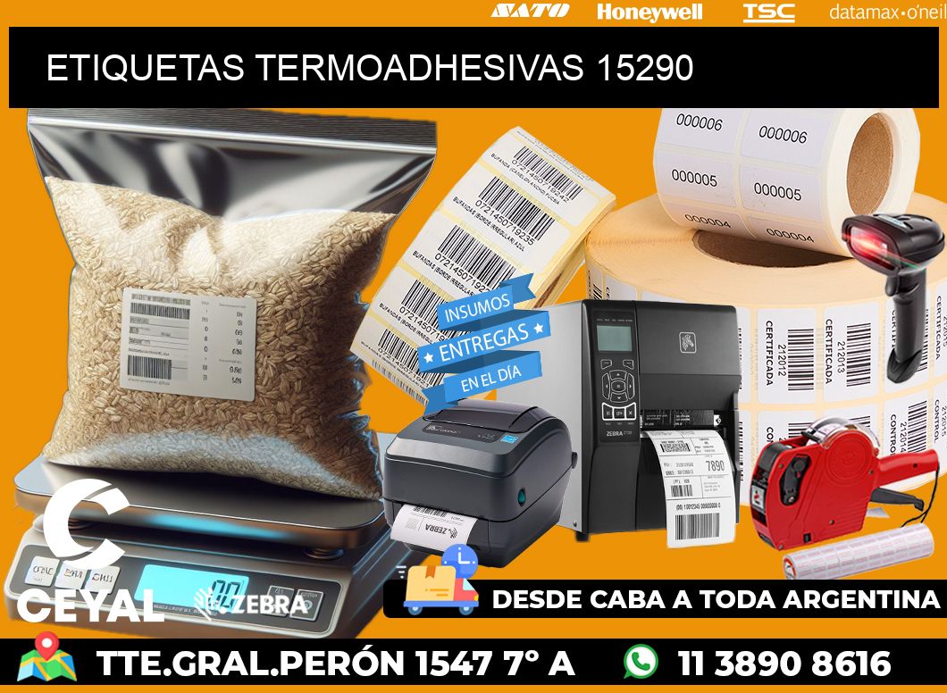 ETIQUETAS TERMOADHESIVAS 15290