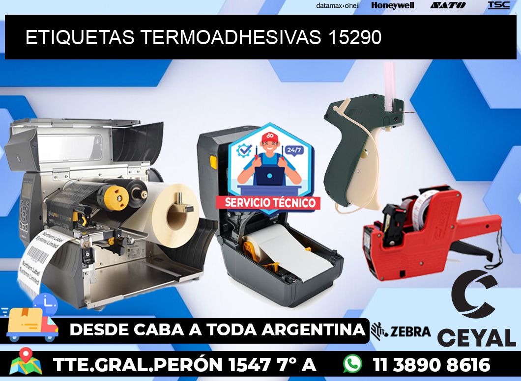 ETIQUETAS TERMOADHESIVAS 15290