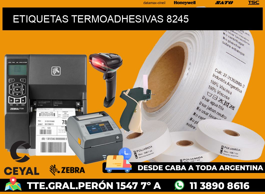 ETIQUETAS TERMOADHESIVAS 8245