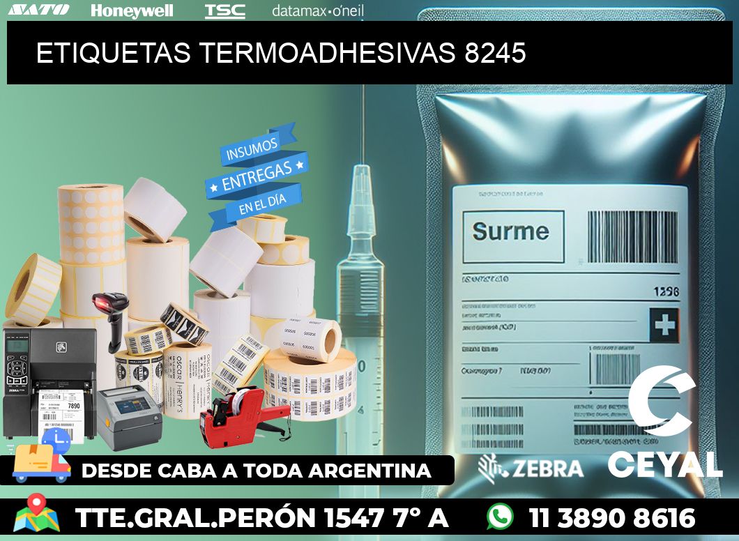 ETIQUETAS TERMOADHESIVAS 8245