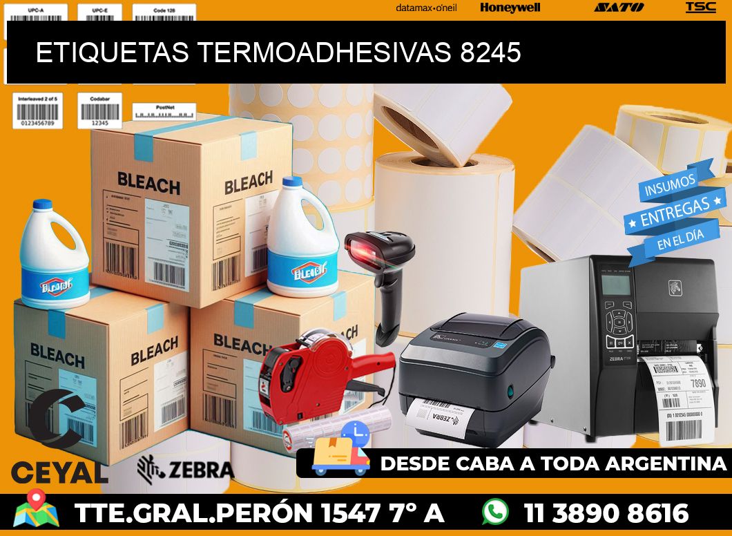 ETIQUETAS TERMOADHESIVAS 8245