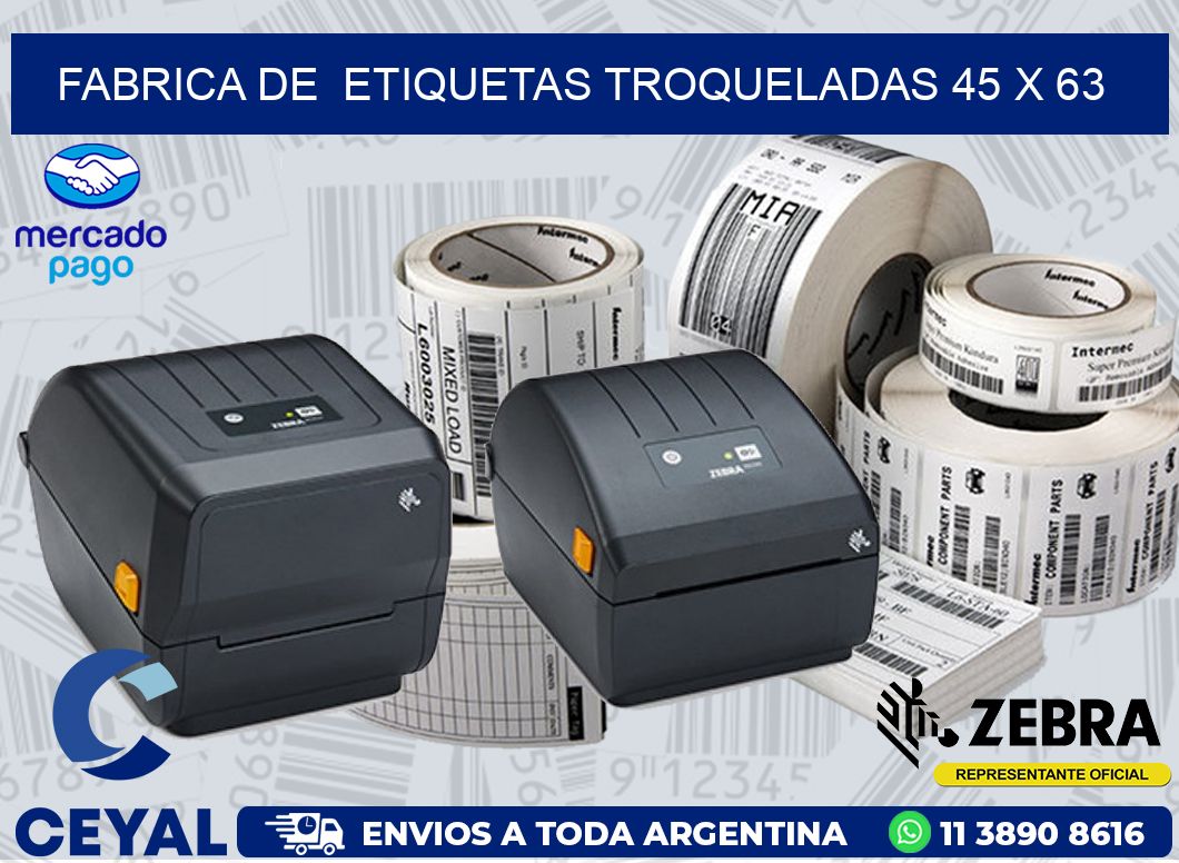 FABRICA DE  ETIQUETAS TROQUELADAS 45 x 63