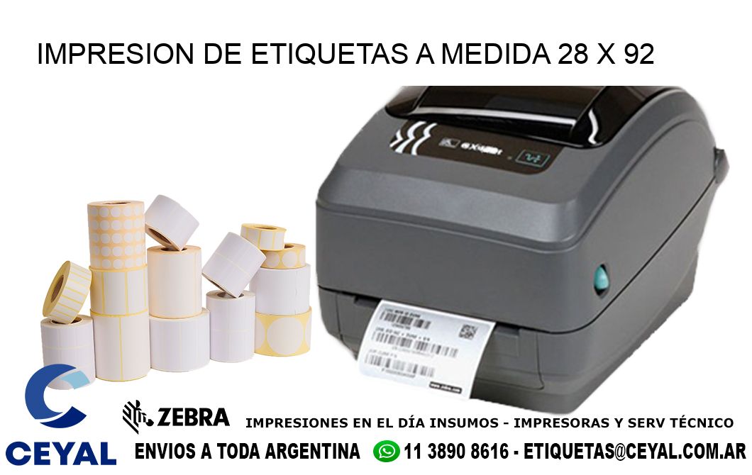 IMPRESION DE ETIQUETAS A MEDIDA 28 x 92
