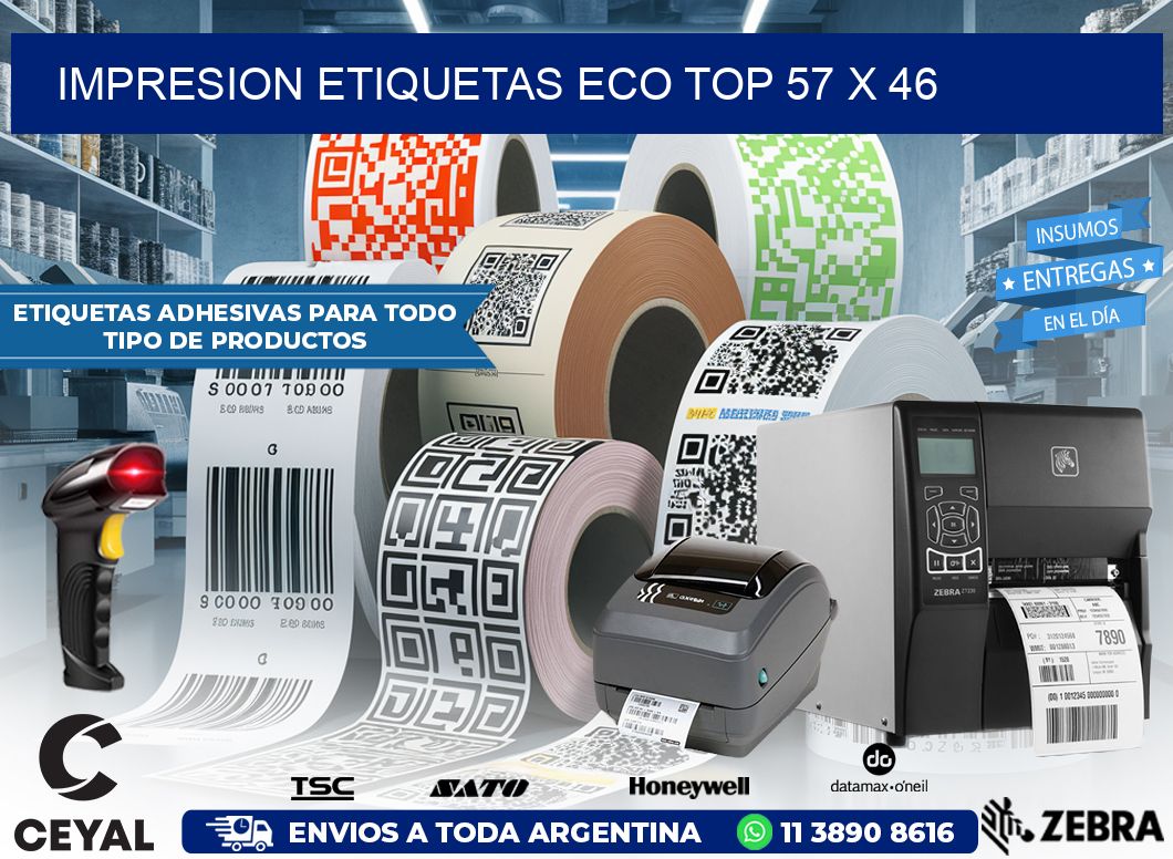 IMPRESION ETIQUETAS ECO TOP 57 x 46