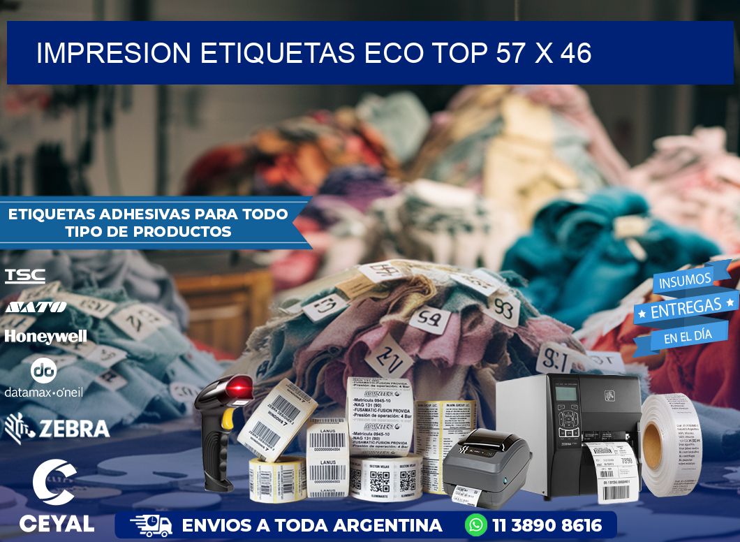 IMPRESION ETIQUETAS ECO TOP 57 x 46
