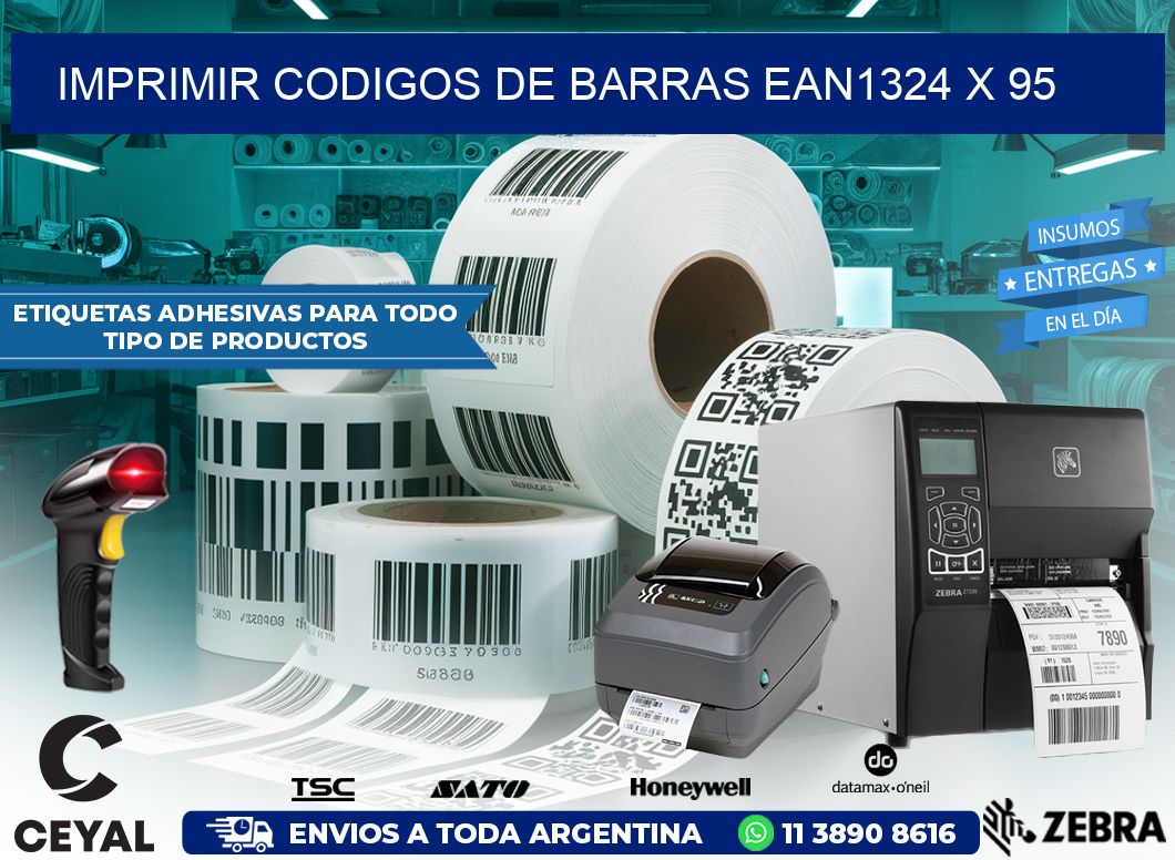 IMPRIMIR CODIGOS DE BARRAS EAN1324 x 95