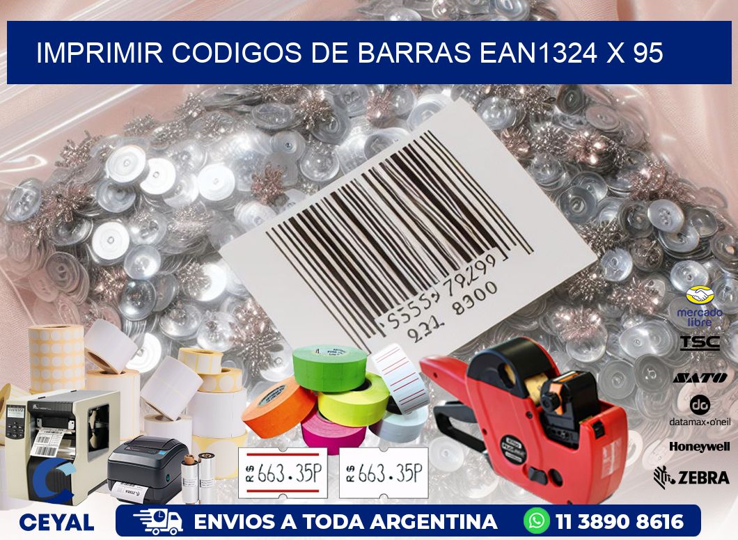 IMPRIMIR CODIGOS DE BARRAS EAN1324 x 95