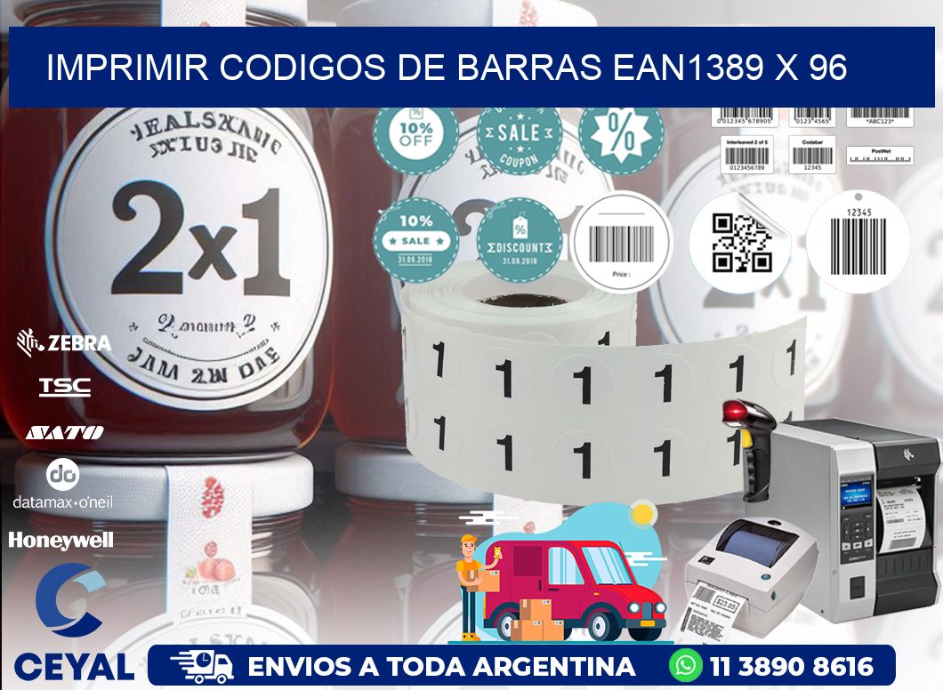 IMPRIMIR CODIGOS DE BARRAS EAN1389 x 96