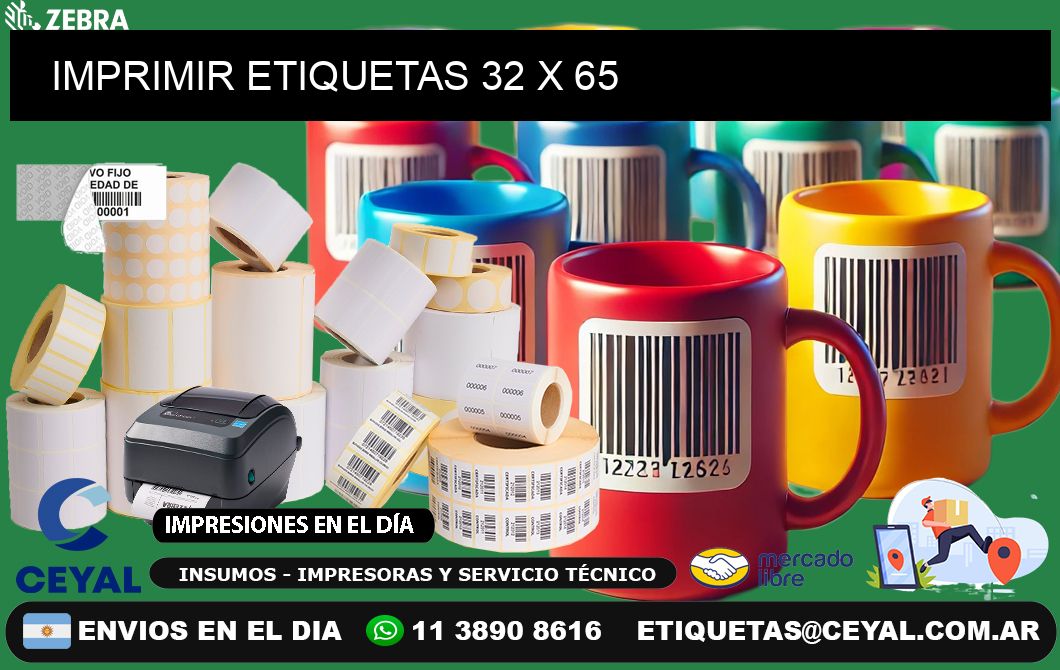 IMPRIMIR ETIQUETAS 32 x 65