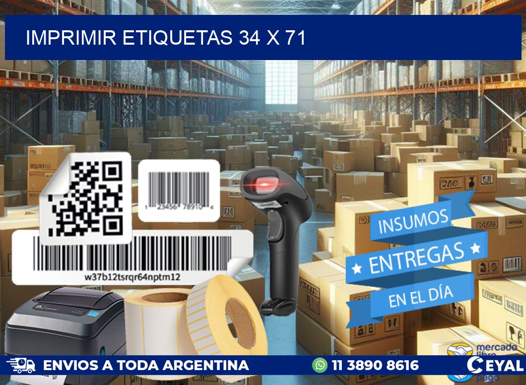 IMPRIMIR ETIQUETAS 34 x 71