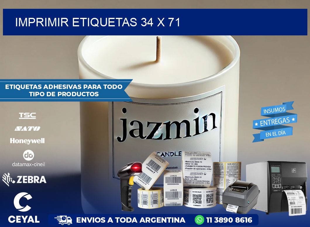 IMPRIMIR ETIQUETAS 34 x 71