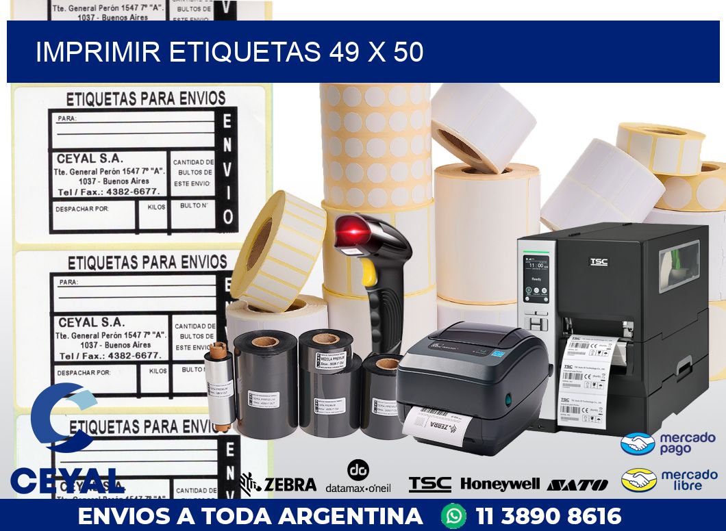 IMPRIMIR ETIQUETAS 49 x 50