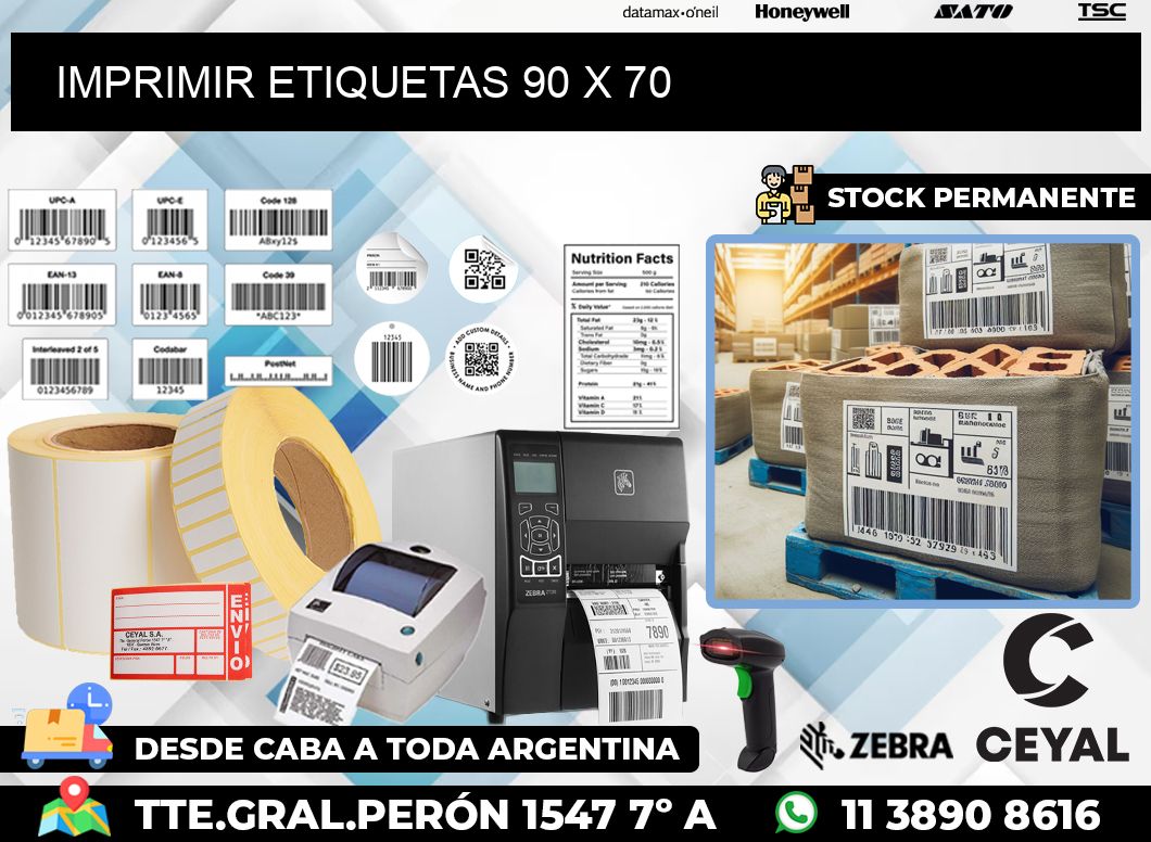 IMPRIMIR ETIQUETAS 90 x 70