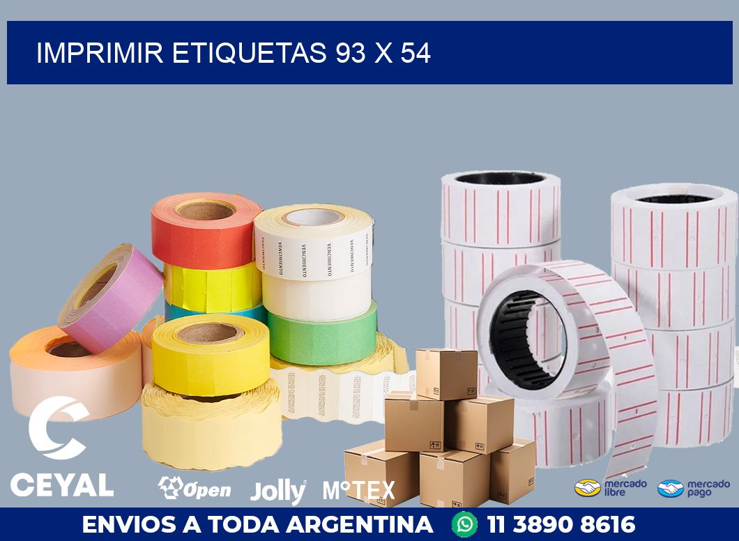 IMPRIMIR ETIQUETAS 93 x 54