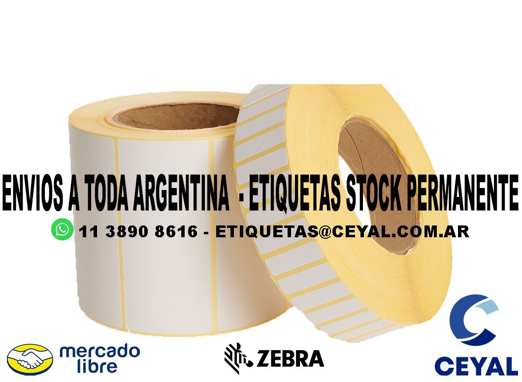 INDUSTRIA ARGENTINA 100 ETIQUETAS IMPRESAS  67 x 34
