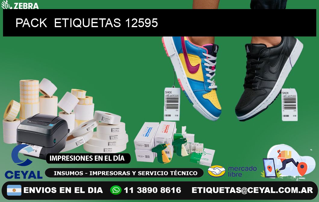 PACK  ETIQUETAS 12595