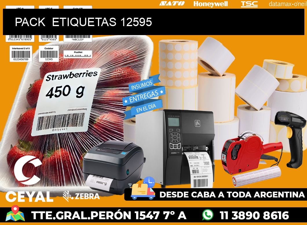 PACK  ETIQUETAS 12595