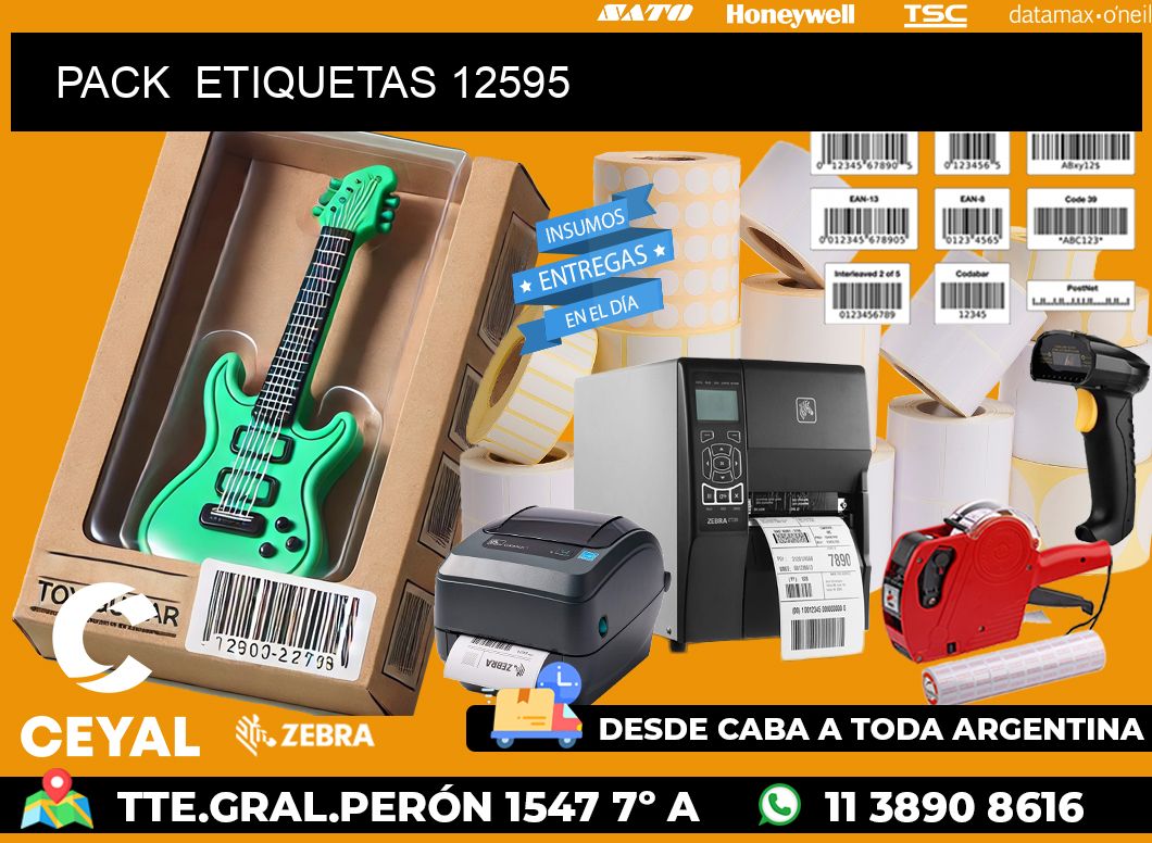 PACK  ETIQUETAS 12595