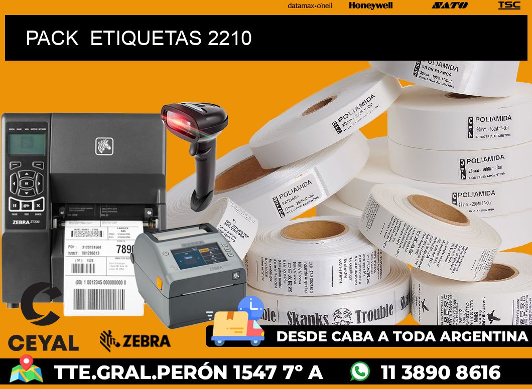 PACK  ETIQUETAS 2210