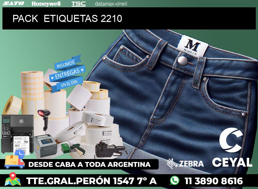 PACK  ETIQUETAS 2210