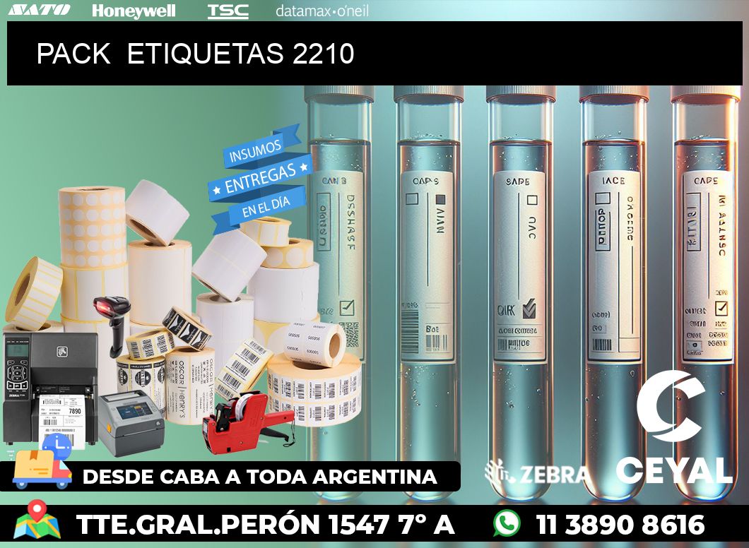 PACK  ETIQUETAS 2210
