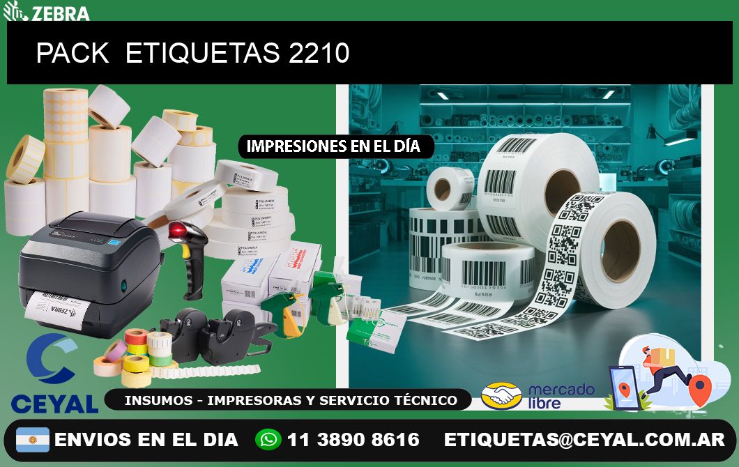 PACK  ETIQUETAS 2210