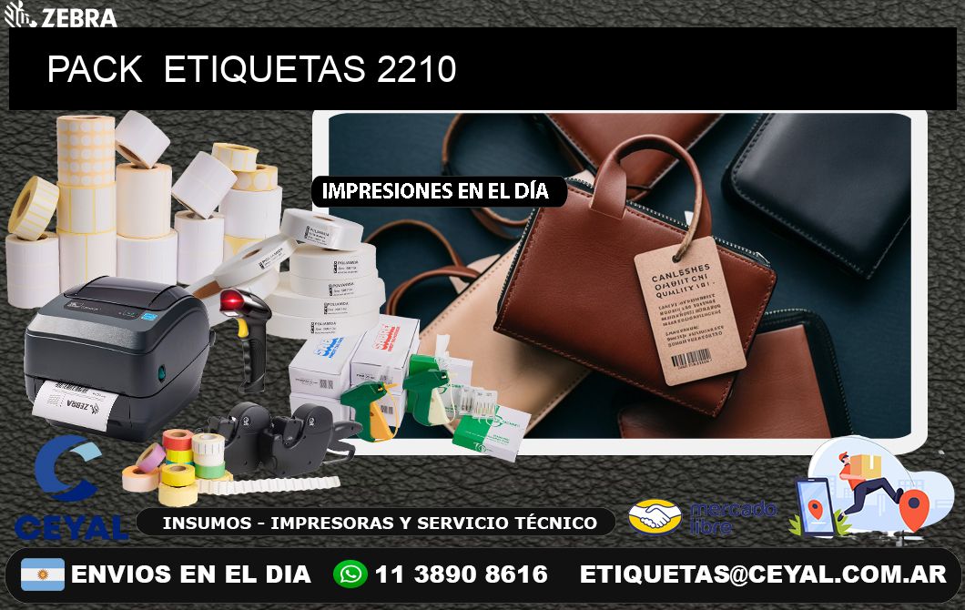 PACK  ETIQUETAS 2210