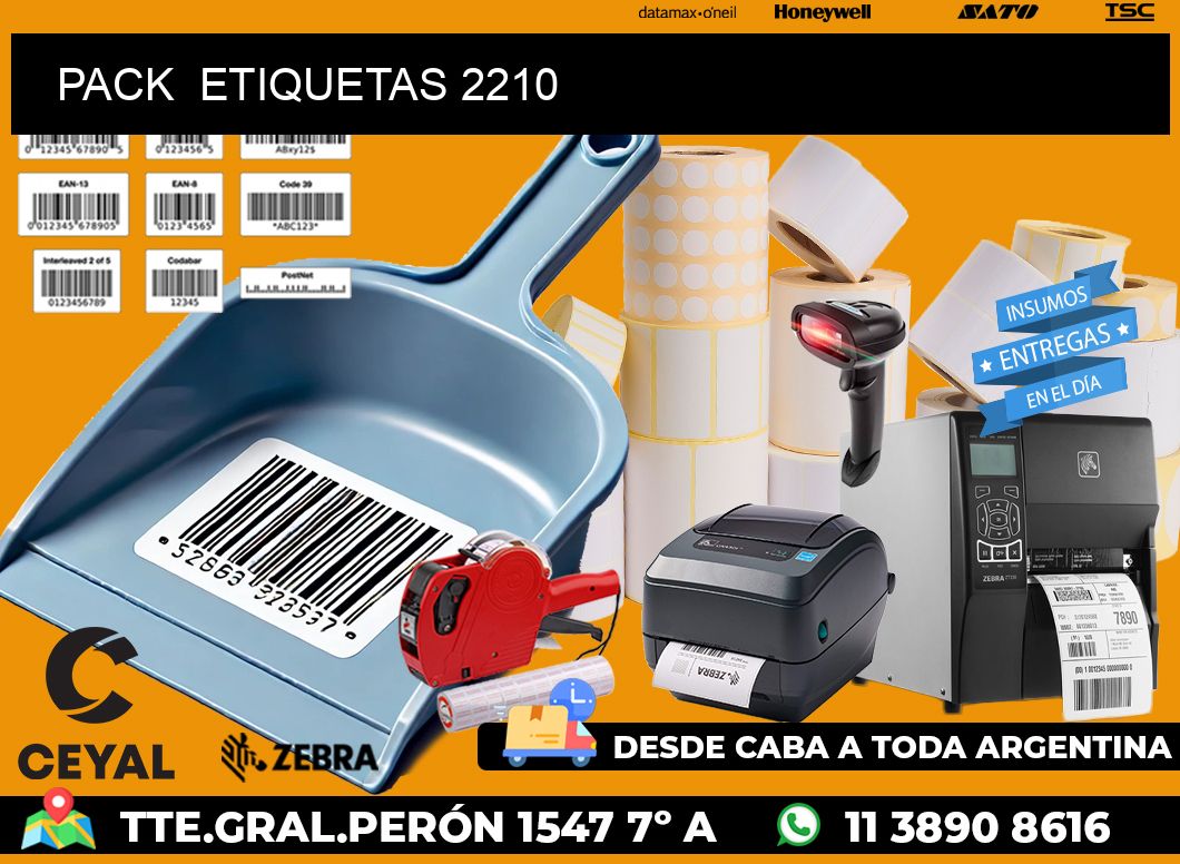 PACK  ETIQUETAS 2210