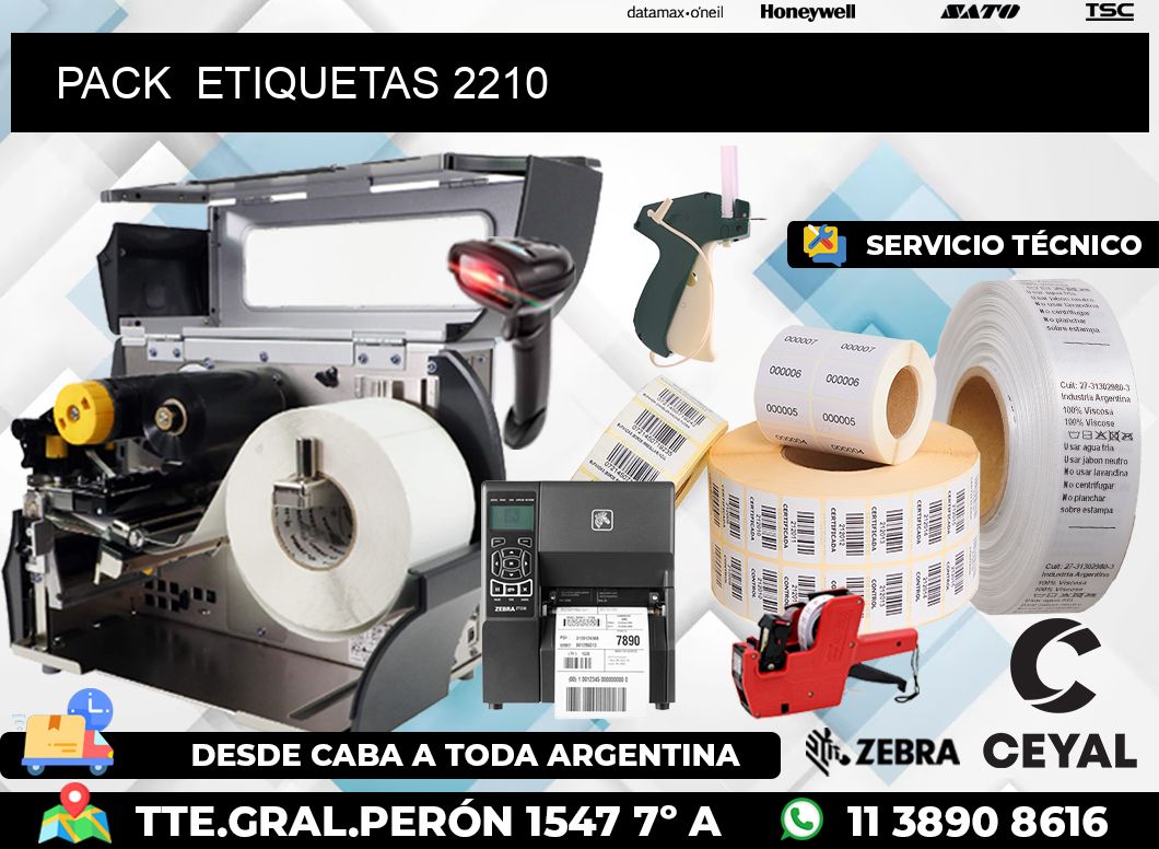 PACK  ETIQUETAS 2210
