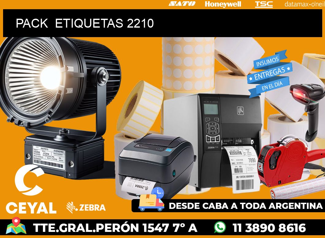 PACK  ETIQUETAS 2210