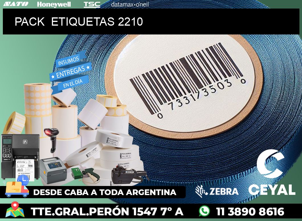 PACK  ETIQUETAS 2210