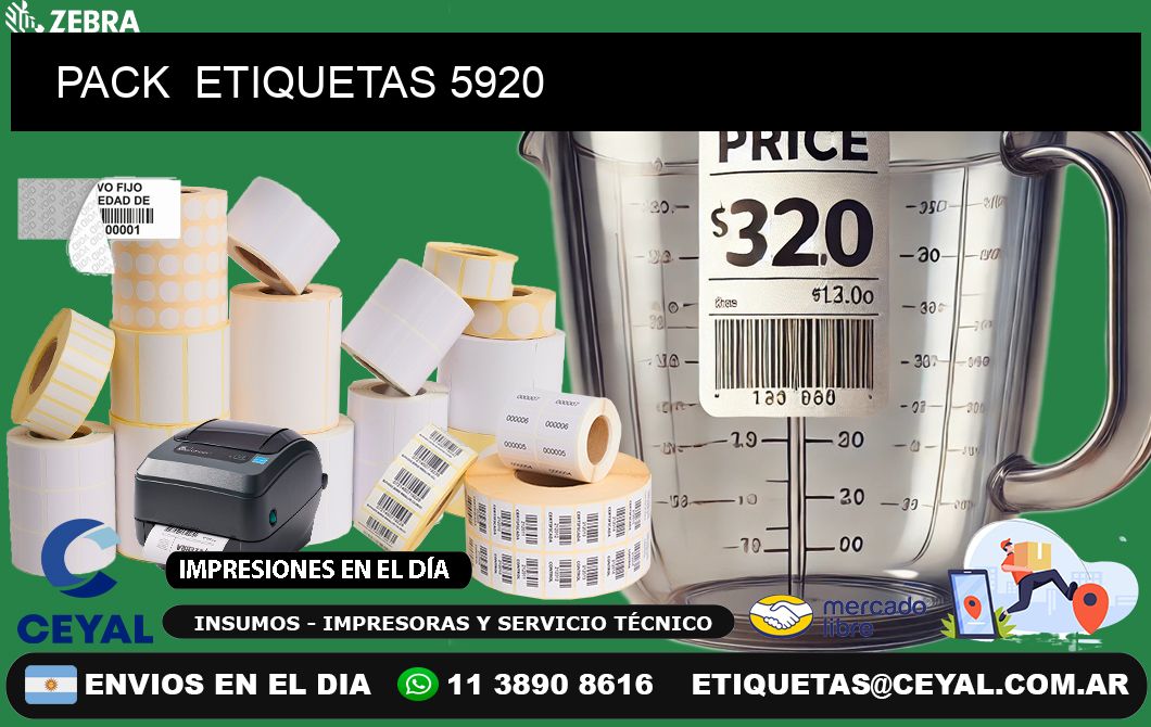 PACK  ETIQUETAS 5920