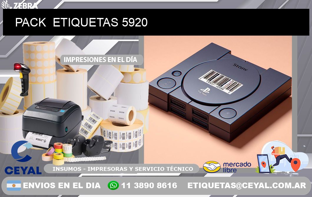 PACK  ETIQUETAS 5920