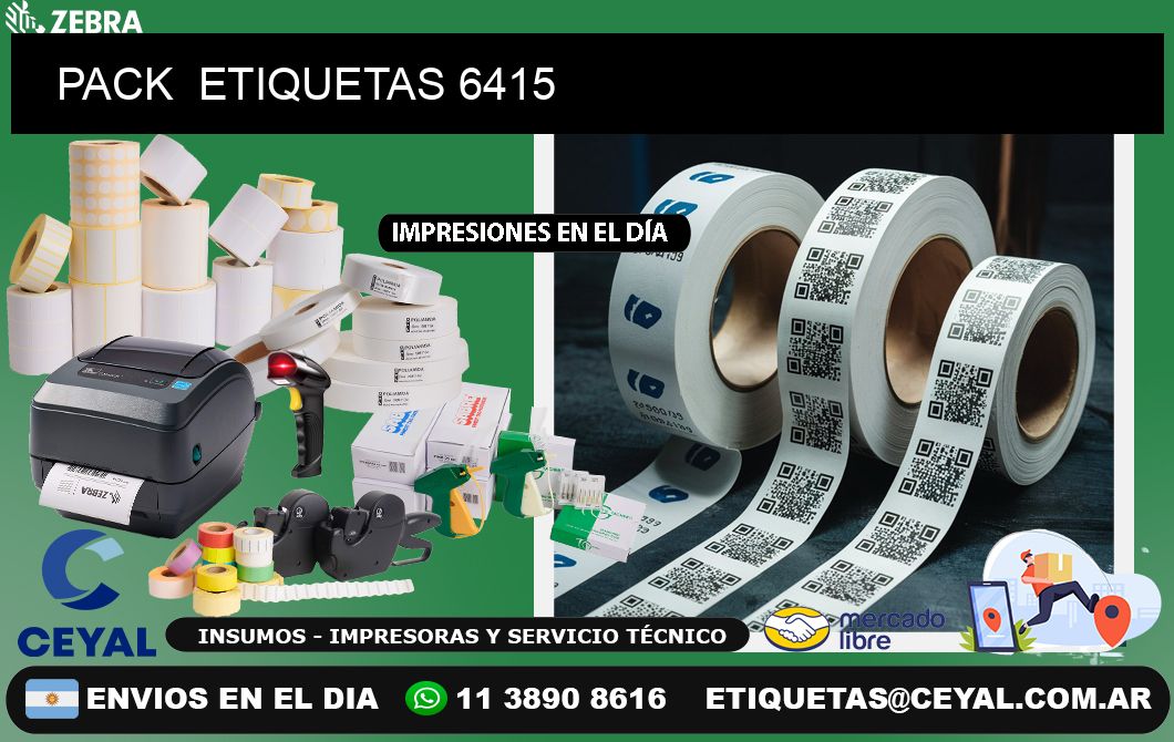 PACK  ETIQUETAS 6415