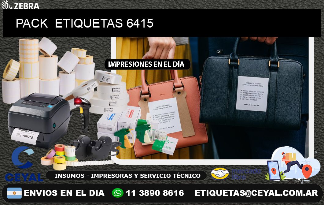 PACK  ETIQUETAS 6415
