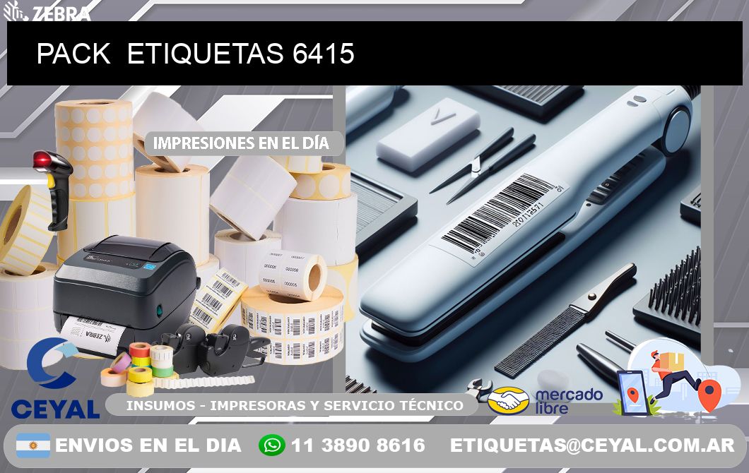 PACK  ETIQUETAS 6415
