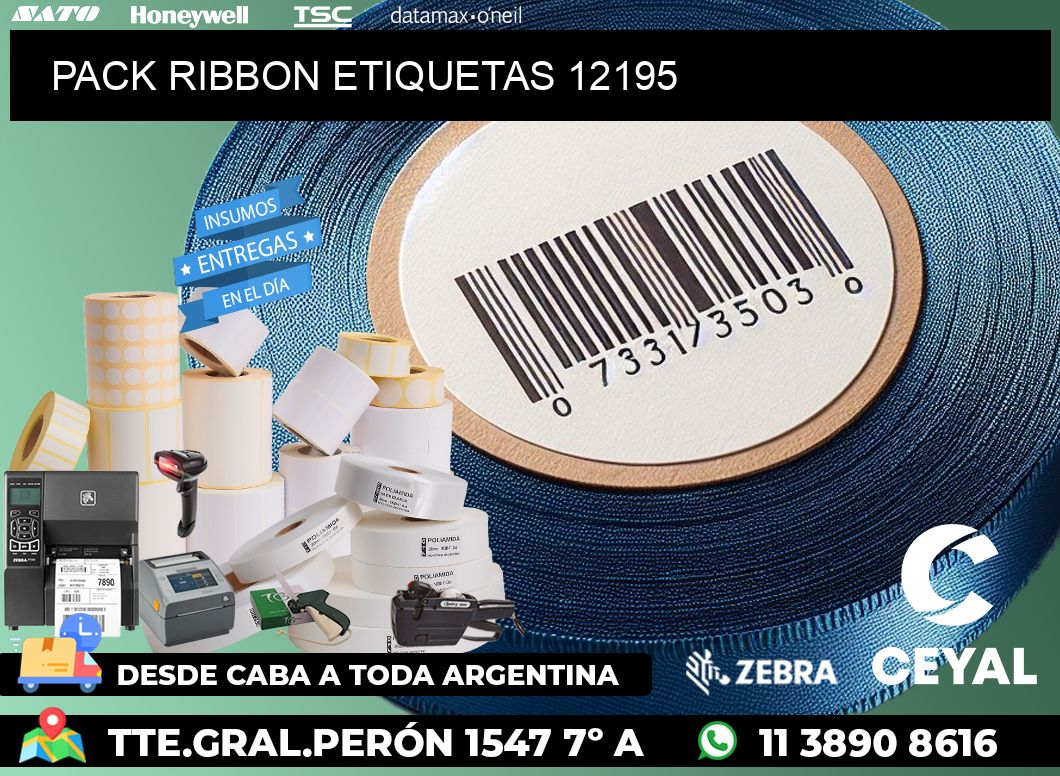 PACK RIBBON ETIQUETAS 12195