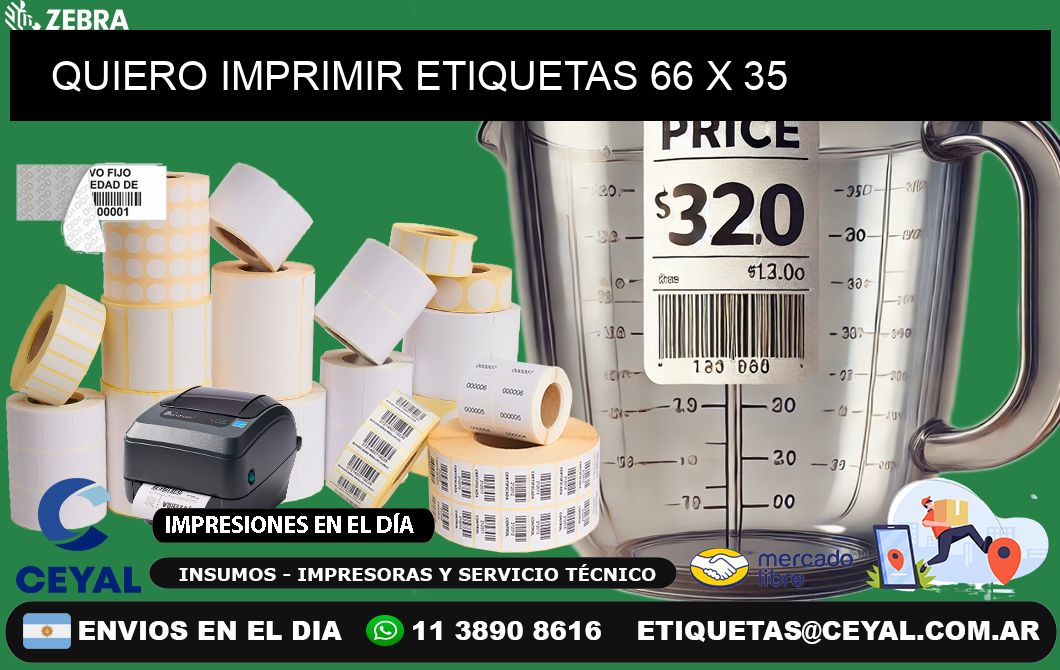 QUIERO IMPRIMIR ETIQUETAS 66 x 35