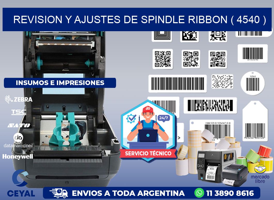 REVISION Y AJUSTES DE SPINDLE RIBBON ( 4540 )