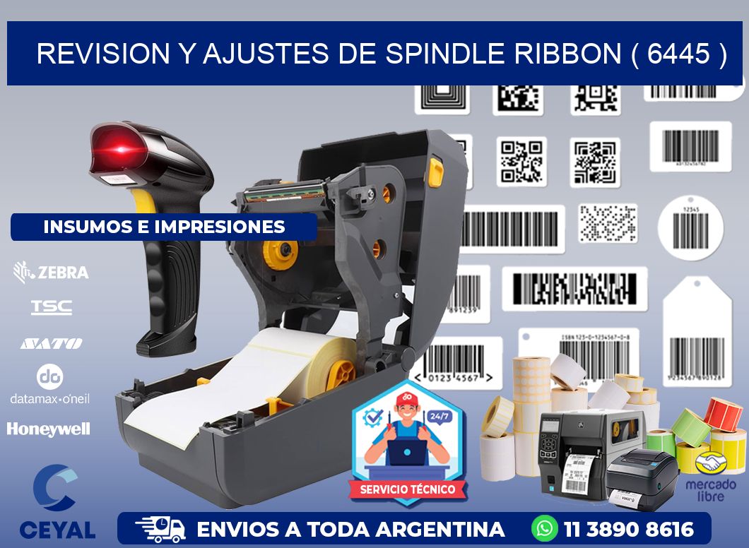 REVISION Y AJUSTES DE SPINDLE RIBBON ( 6445 )