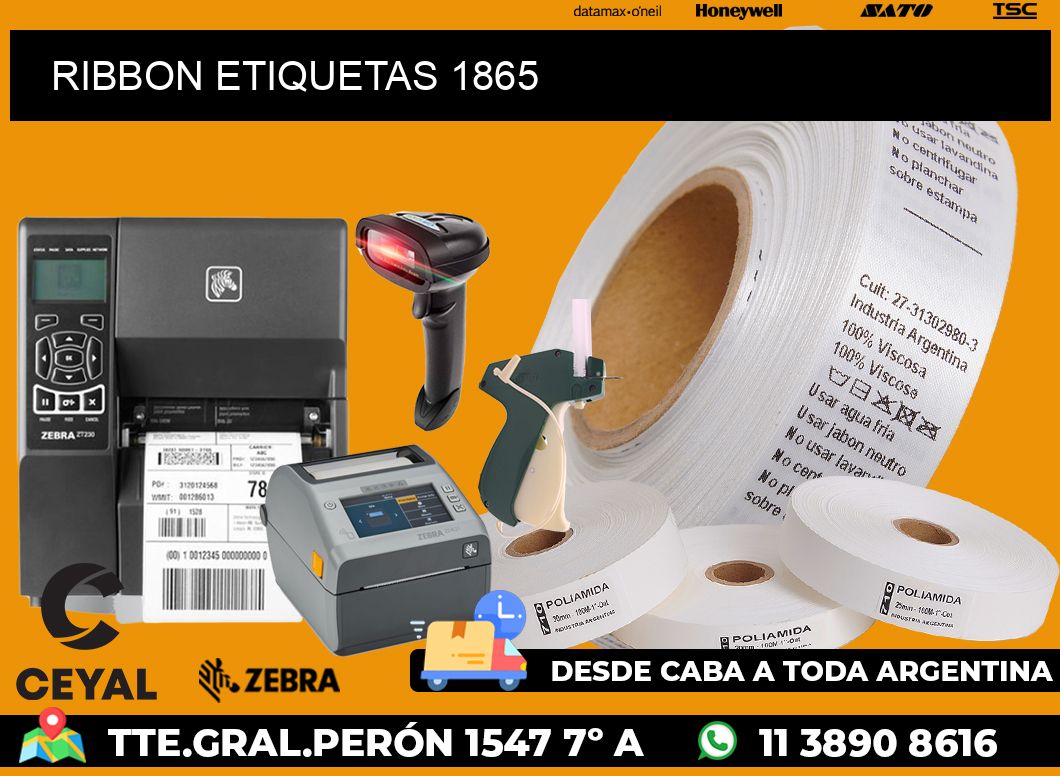 RIBBON ETIQUETAS 1865