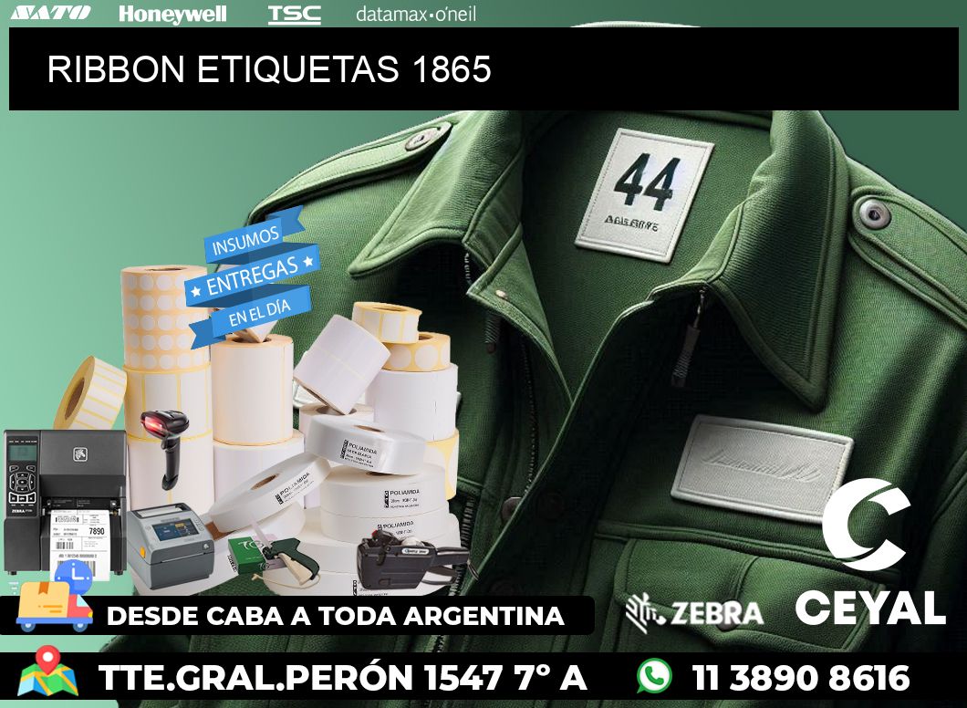 RIBBON ETIQUETAS 1865