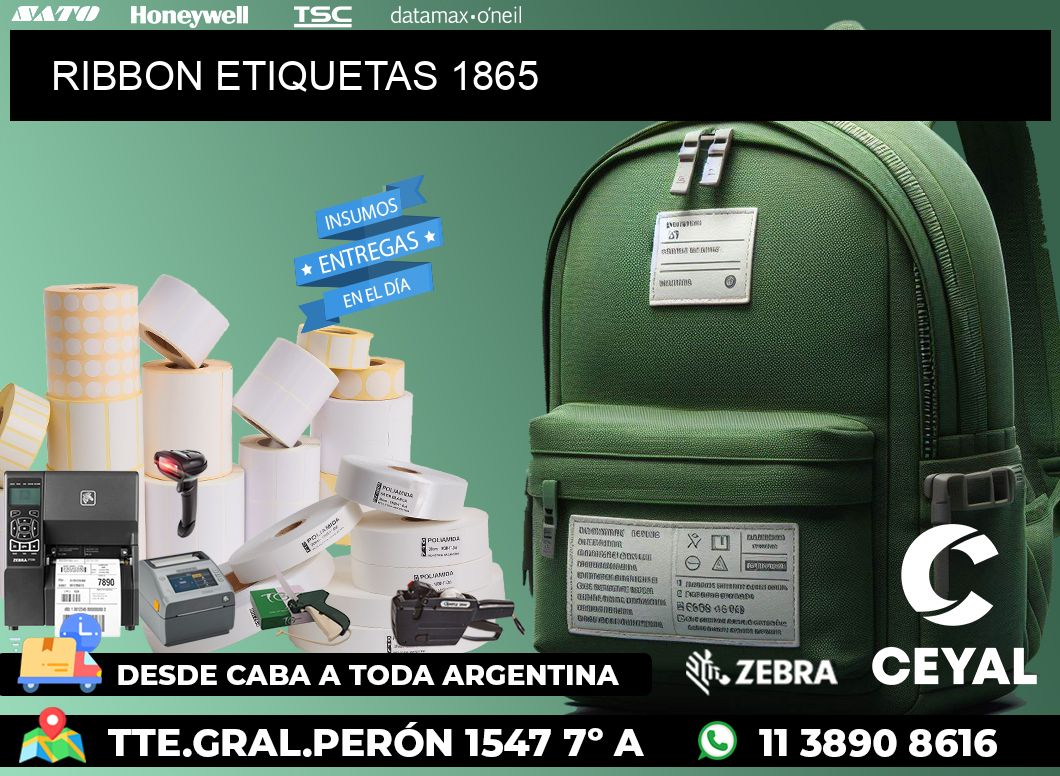 RIBBON ETIQUETAS 1865