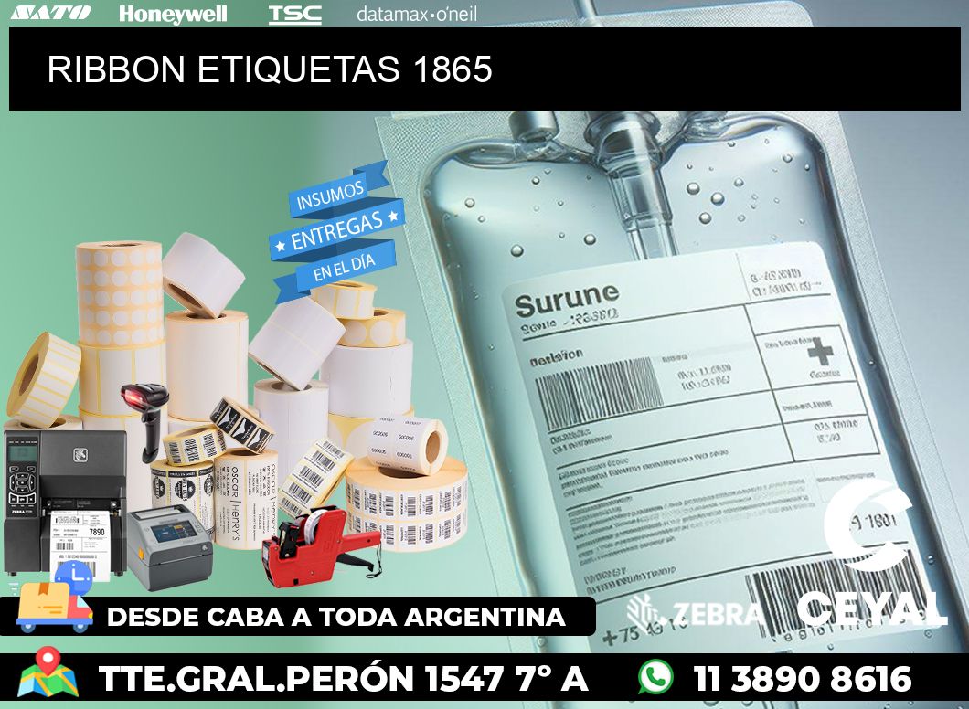 RIBBON ETIQUETAS 1865