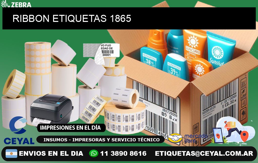 RIBBON ETIQUETAS 1865