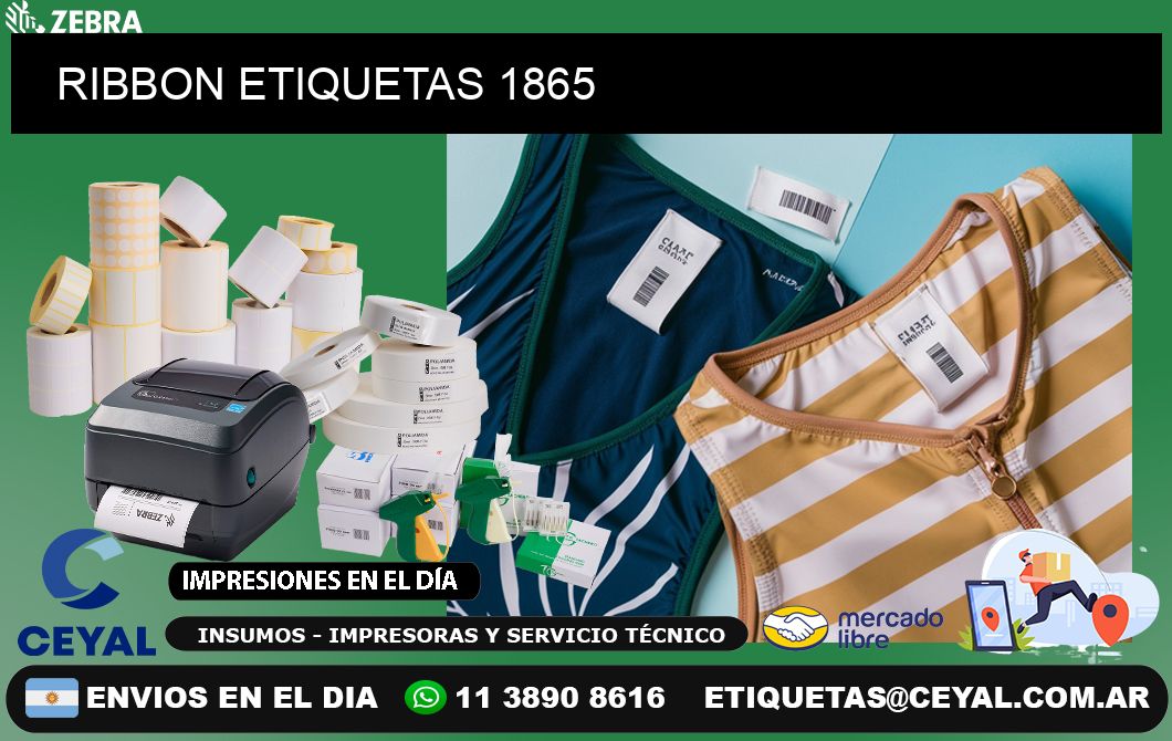 RIBBON ETIQUETAS 1865