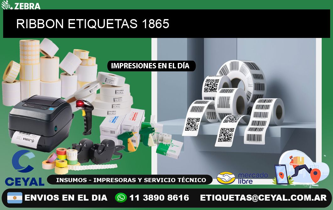 RIBBON ETIQUETAS 1865