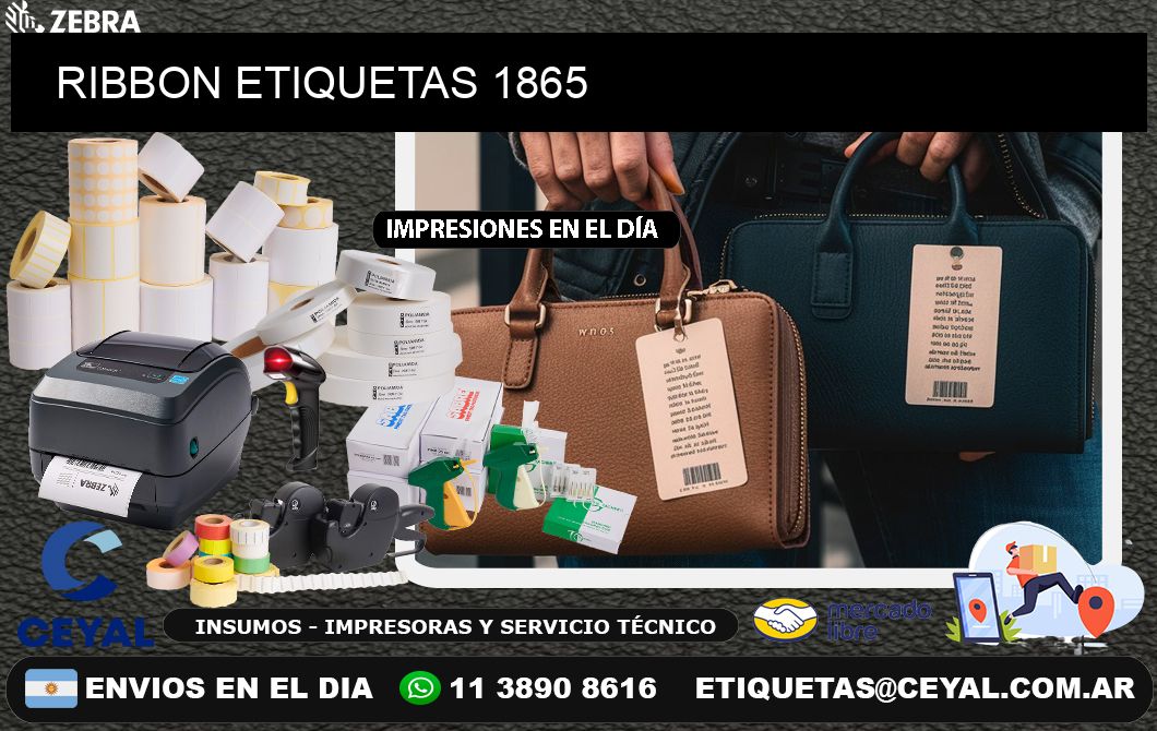 RIBBON ETIQUETAS 1865