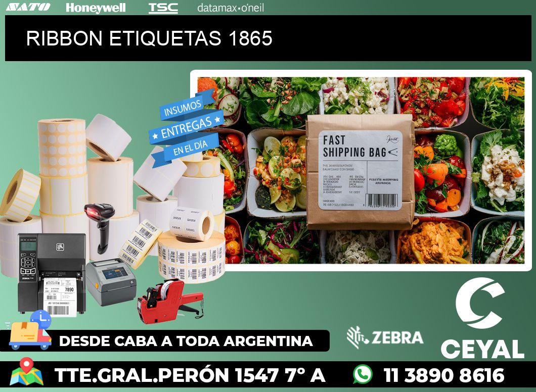 RIBBON ETIQUETAS 1865