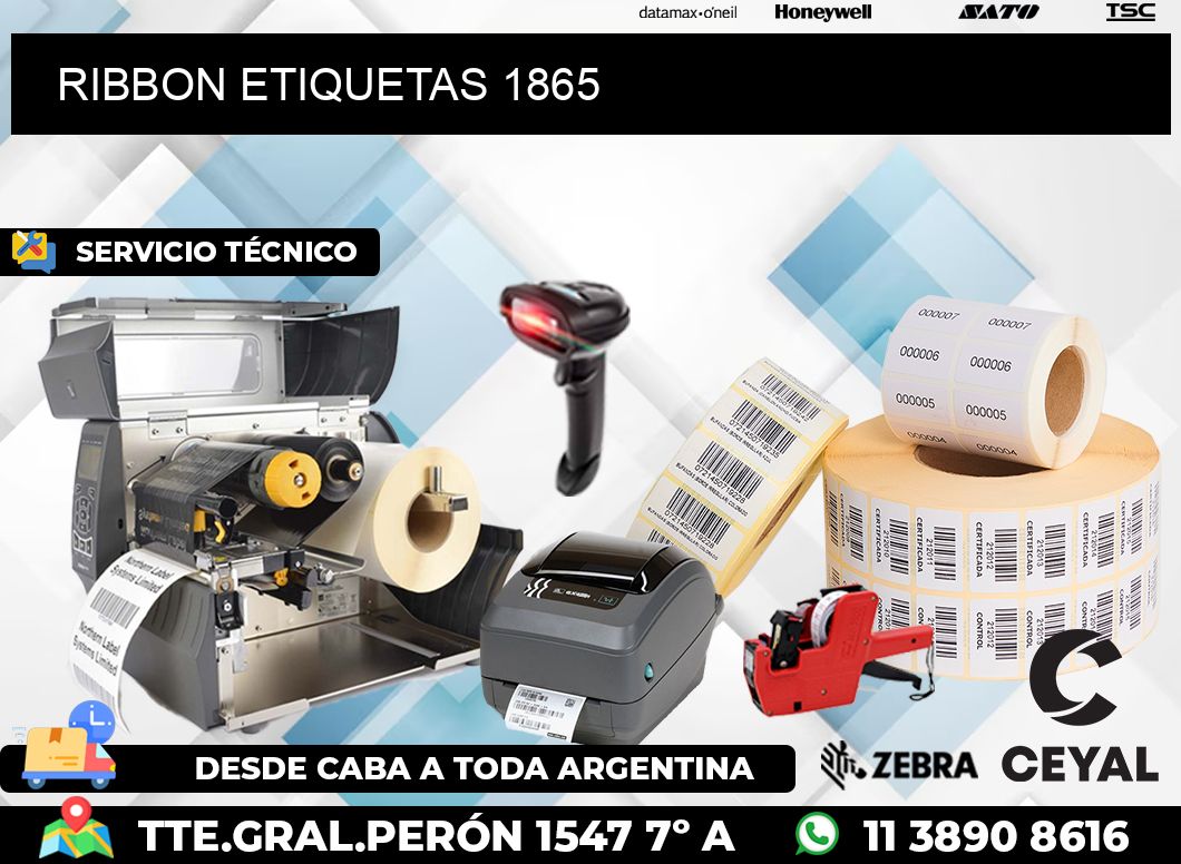 RIBBON ETIQUETAS 1865